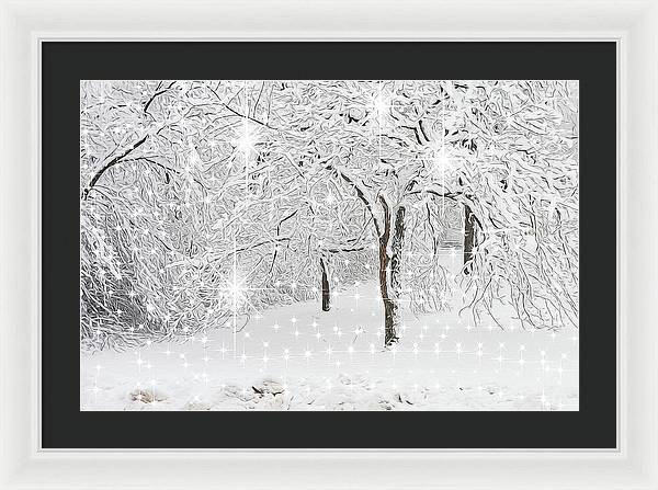Incandescent and Florescent Winter - Framed Print