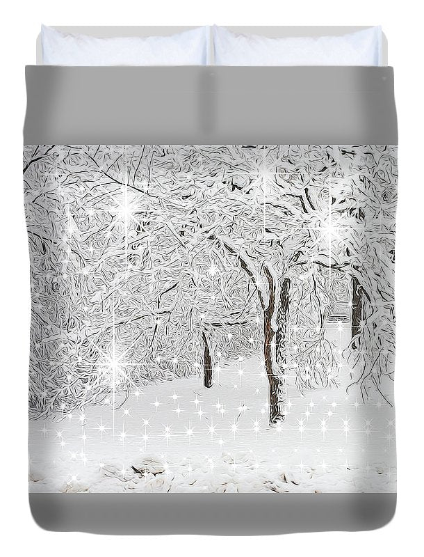 Incandescent and Florescent Winter - Duvet Cover