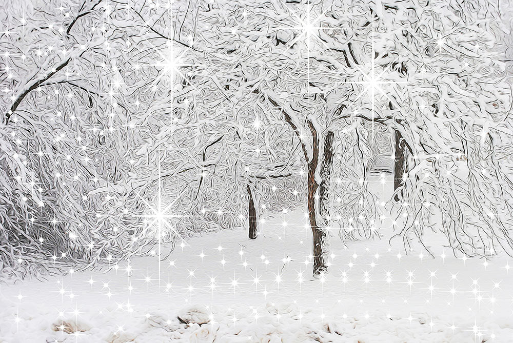 Sparkling Winter Landscape Digital Image Download
