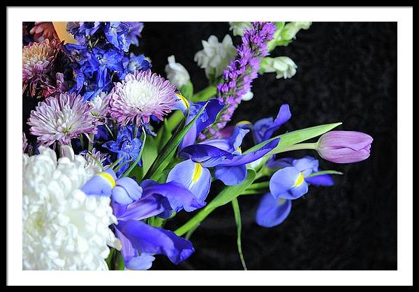Iris Bouquet - Framed Print