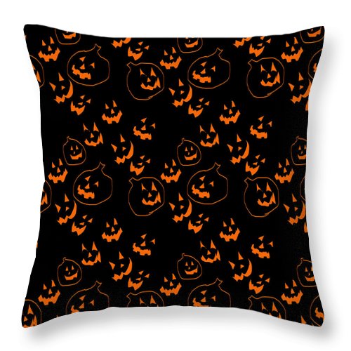 Jack O Lanterns - Throw Pillow
