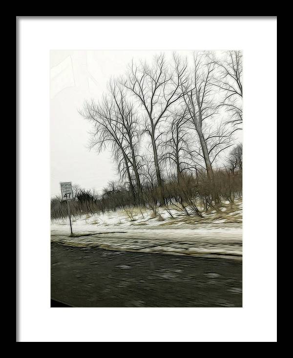 January Roadside - Framed Print