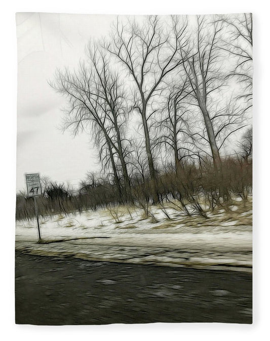 January Roadside - Blanket