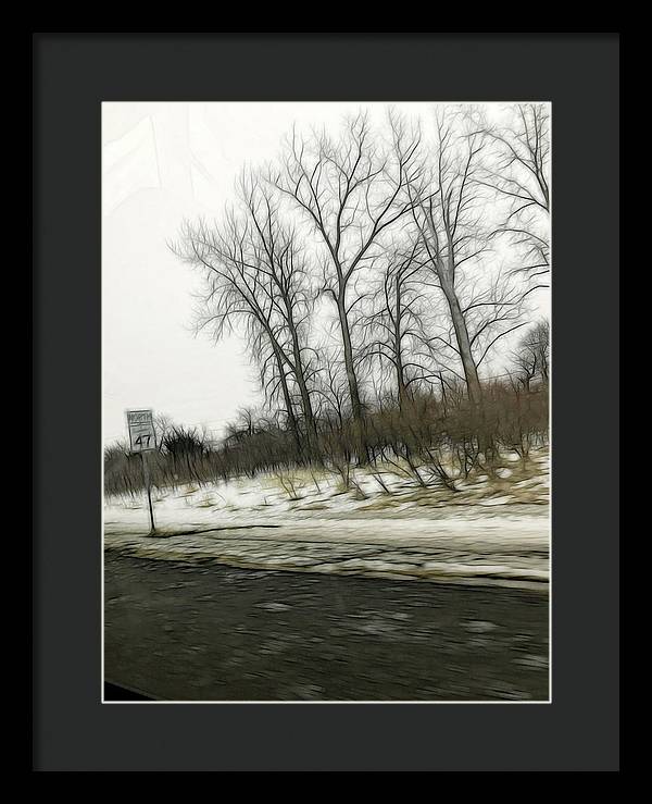January Roadside - Framed Print