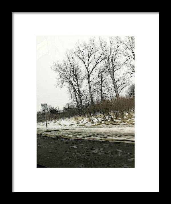 January Roadside - Framed Print