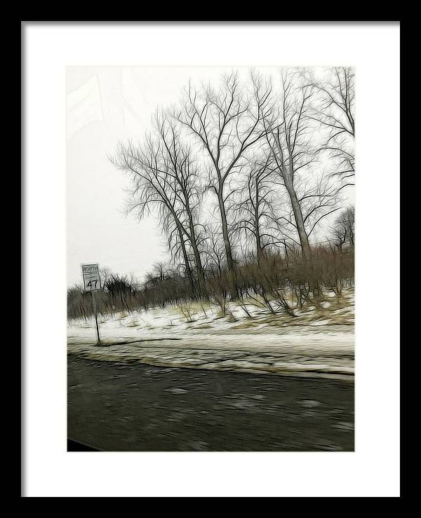 January Roadside - Framed Print