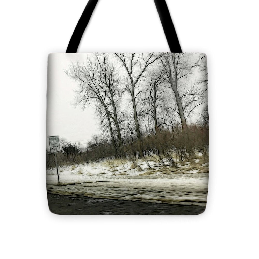January Roadside - Tote Bag