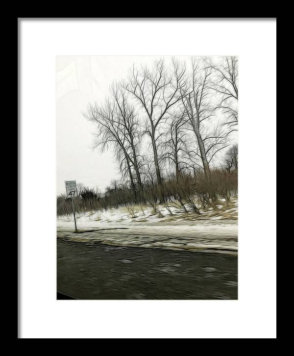 January Roadside - Framed Print