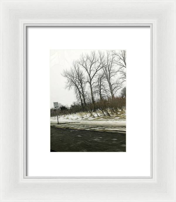 January Roadside - Framed Print