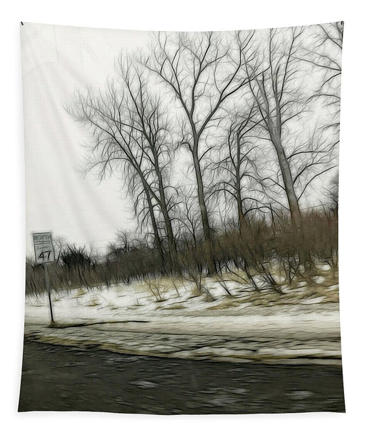 January Roadside - Tapestry