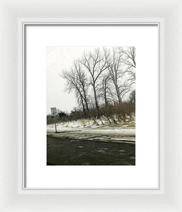 January Roadside - Framed Print