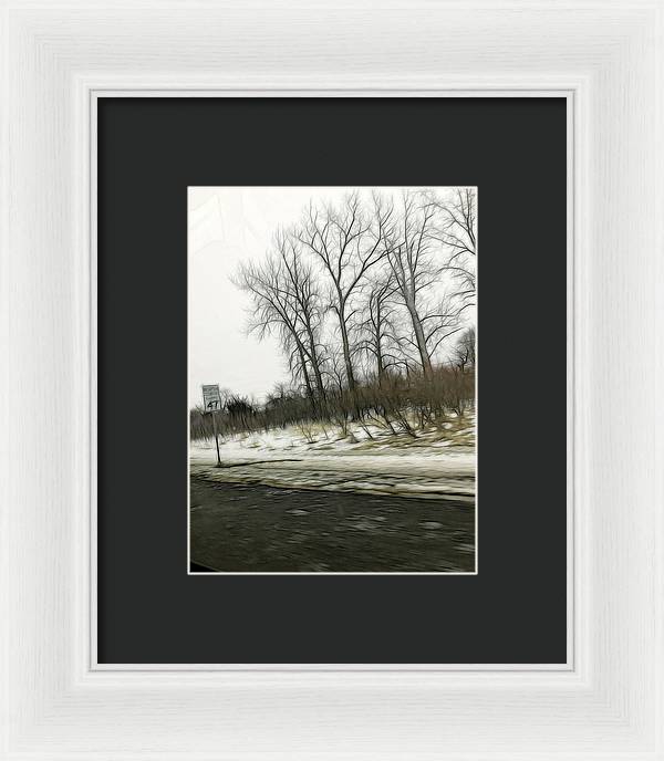 January Roadside - Framed Print