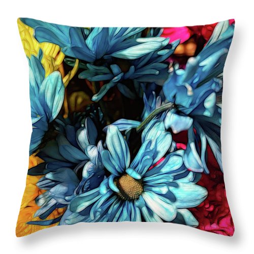 June Flowers 1 - Throw Pillow