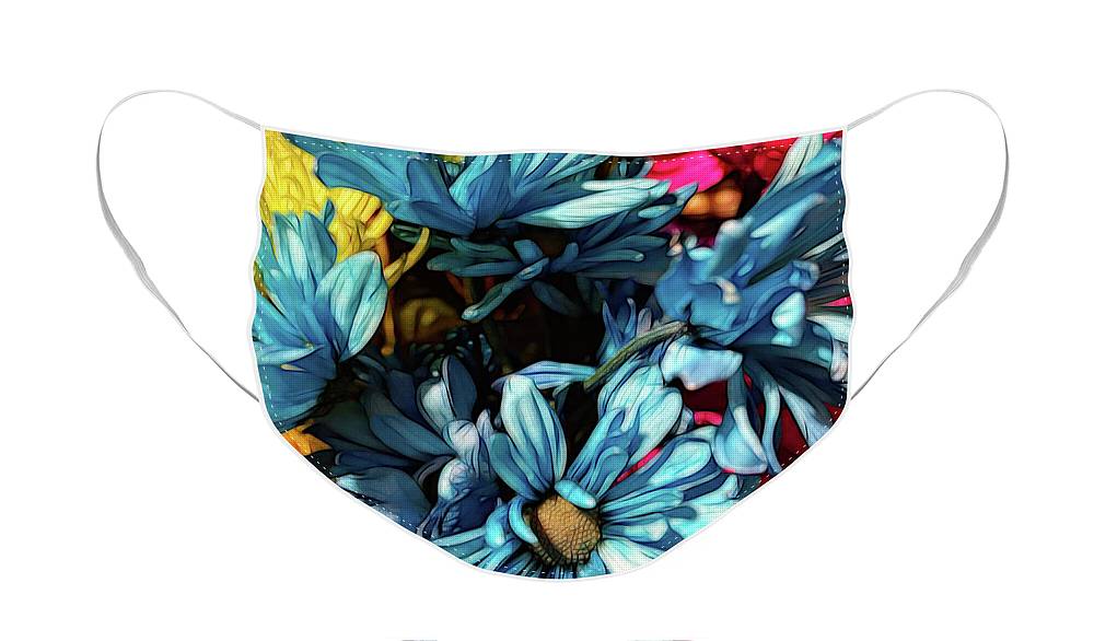 June Flowers 1 - Face Mask