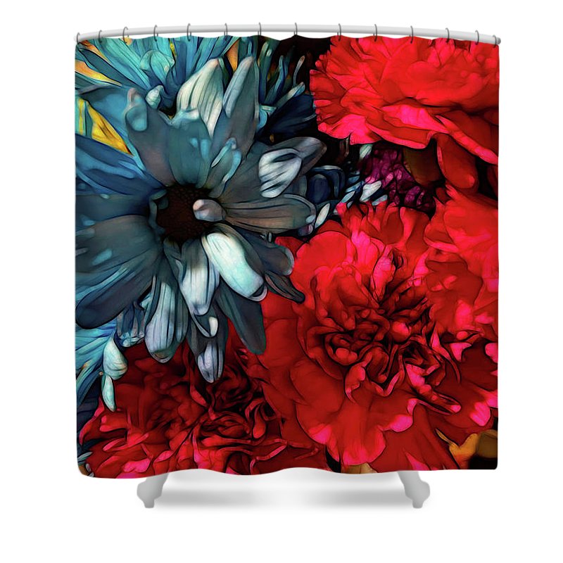 June Flowers 2 - Shower Curtain