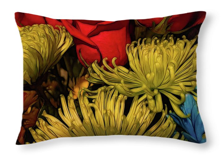 June Flowers 3 - Throw Pillow