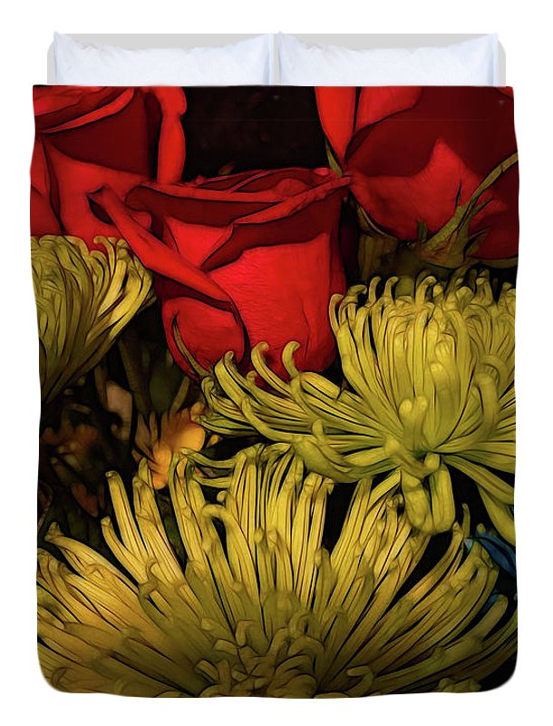 June Flowers 3 - Duvet Cover