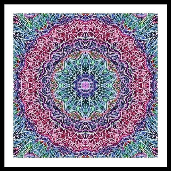 Kaleidoscope 115 - Framed Print