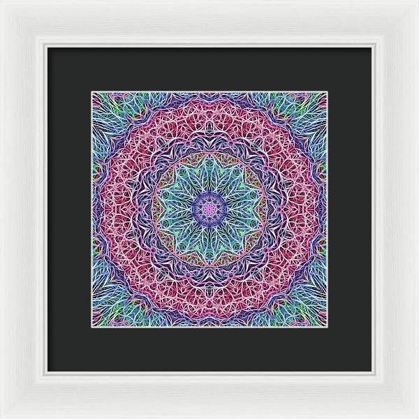 Kaleidoscope 115 - Framed Print