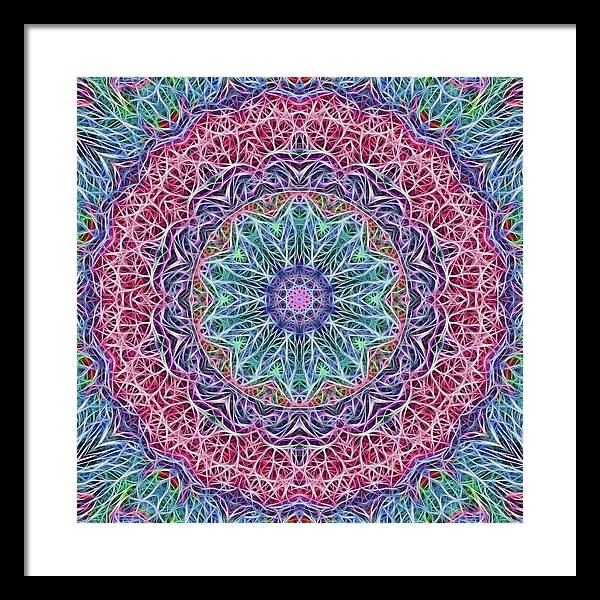 Kaleidoscope 115 - Framed Print