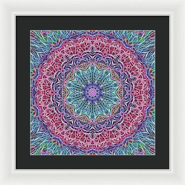 Kaleidoscope 115 - Framed Print