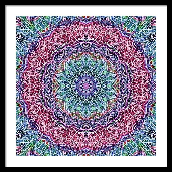Kaleidoscope 115 - Framed Print