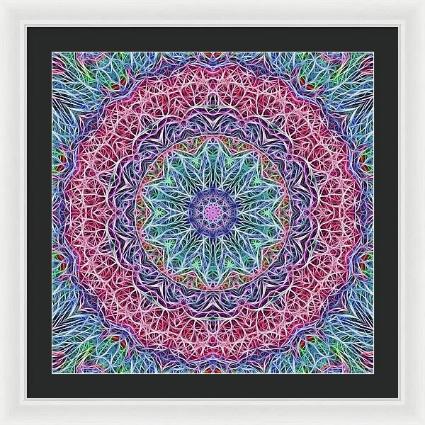 Kaleidoscope 115 - Framed Print