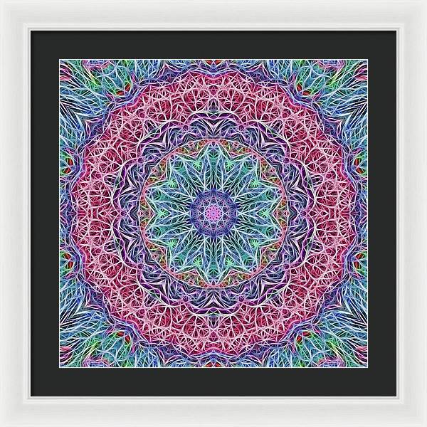 Kaleidoscope 115 - Framed Print