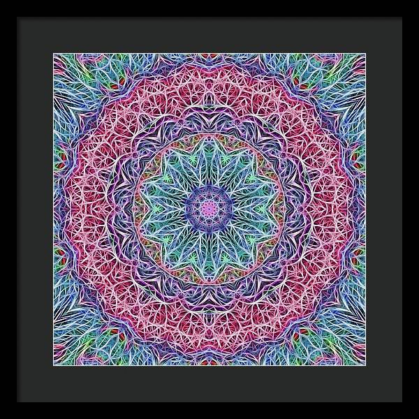 Kaleidoscope 115 - Framed Print