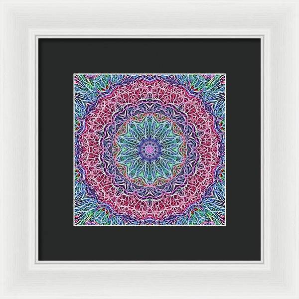 Kaleidoscope 115 - Framed Print