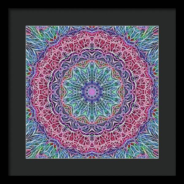 Kaleidoscope 115 - Framed Print