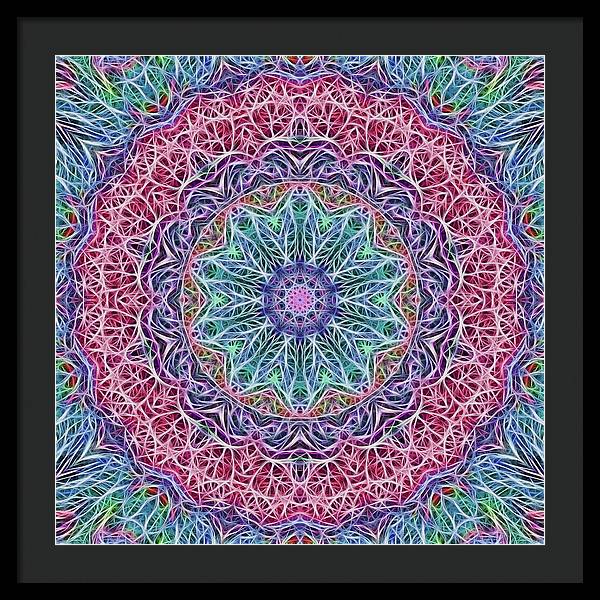 Kaleidoscope 115 - Framed Print