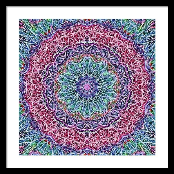 Kaleidoscope 115 - Framed Print