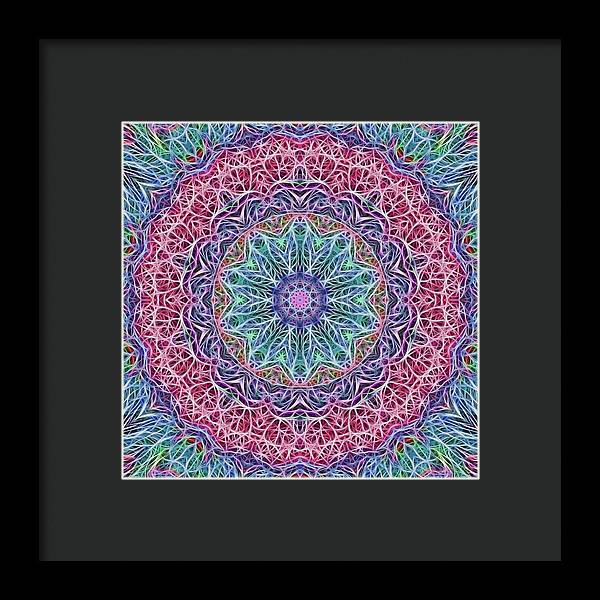 Kaleidoscope 115 - Framed Print