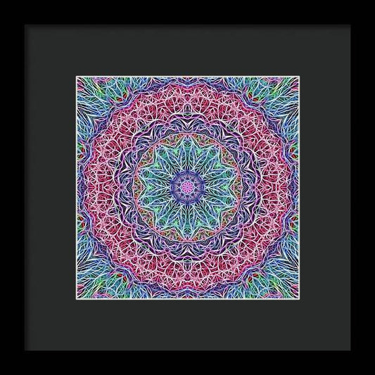 Kaleidoscope 115 - Framed Print