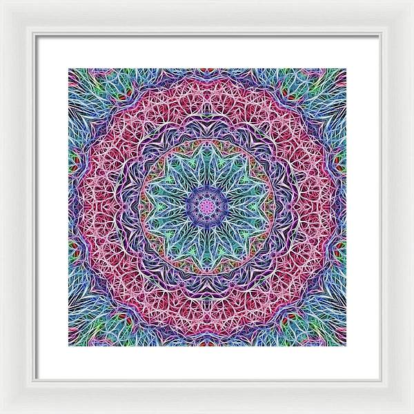 Kaleidoscope 115 - Framed Print