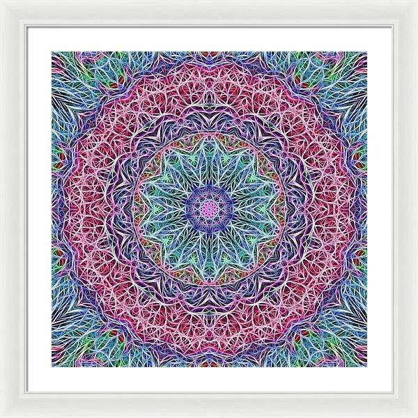 Kaleidoscope 115 - Framed Print