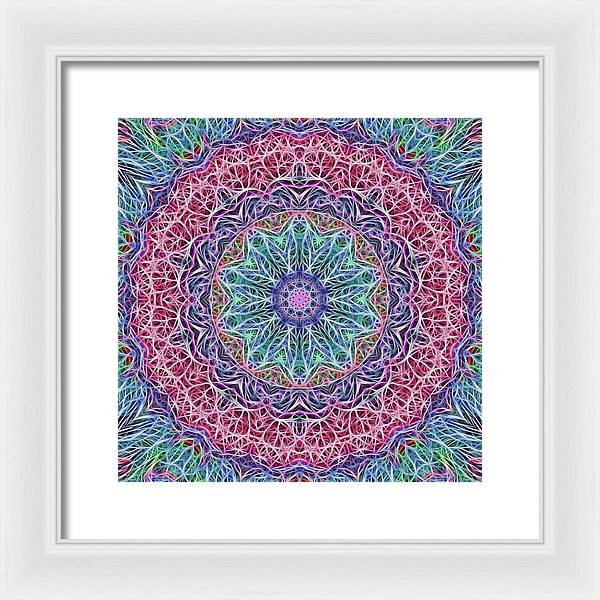Kaleidoscope 115 - Framed Print
