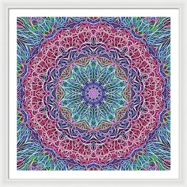 Kaleidoscope 115 - Framed Print
