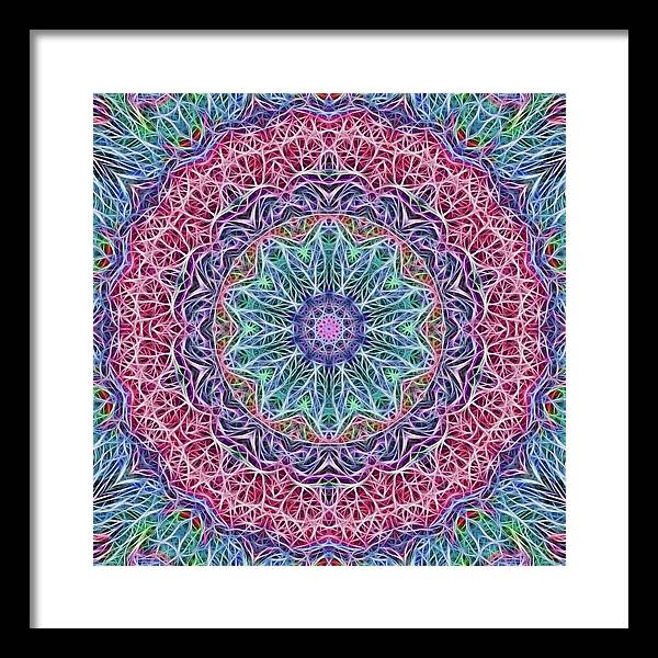 Kaleidoscope 115 - Framed Print