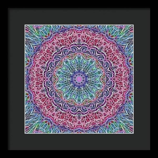 Kaleidoscope 115 - Framed Print