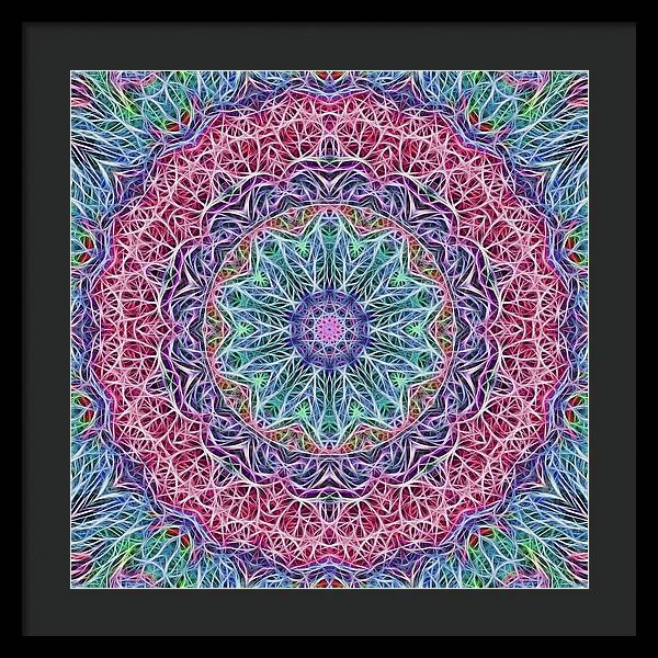 Kaleidoscope 115 - Framed Print