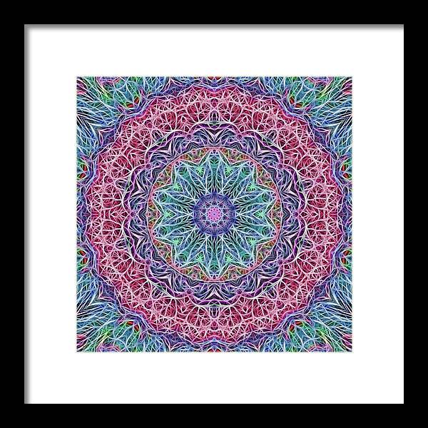 Kaleidoscope 115 - Framed Print