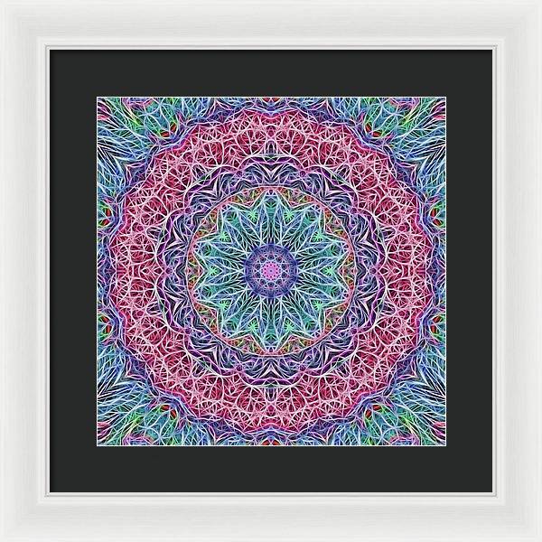 Kaleidoscope 115 - Framed Print