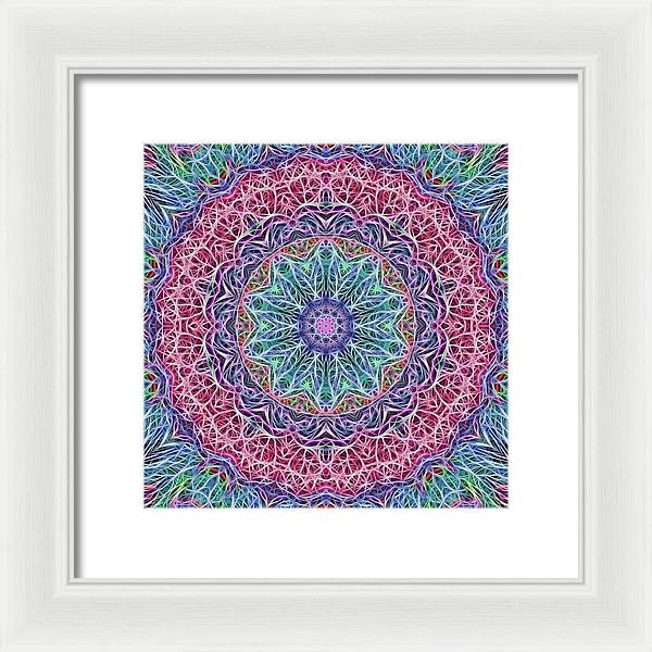 Kaleidoscope 115 - Framed Print