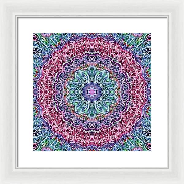 Kaleidoscope 115 - Framed Print