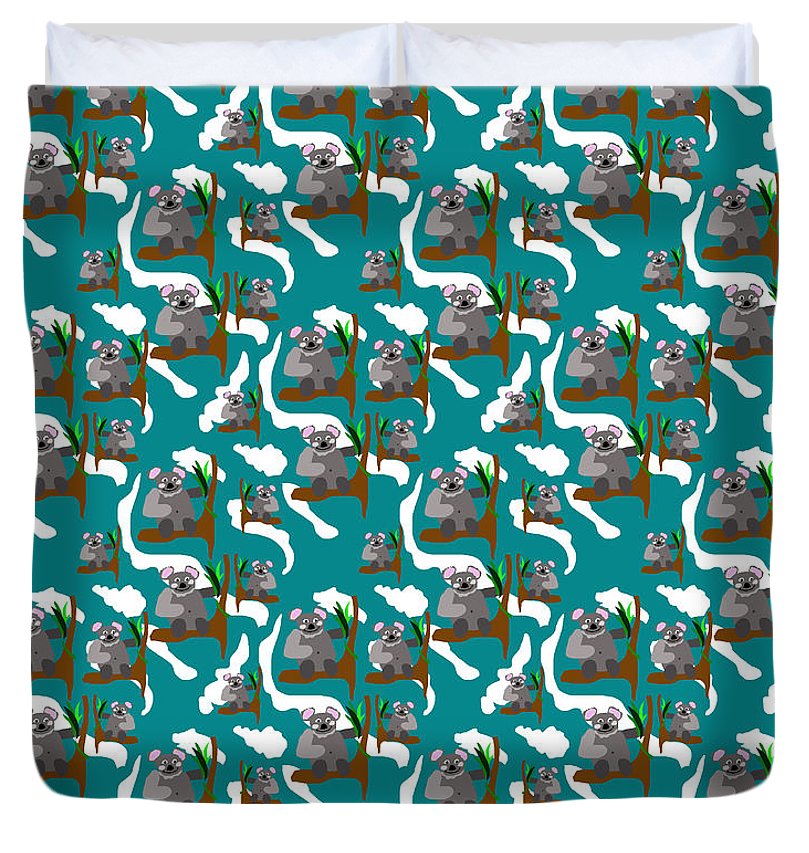 Koala Bears and Clouds - Duvet Cover