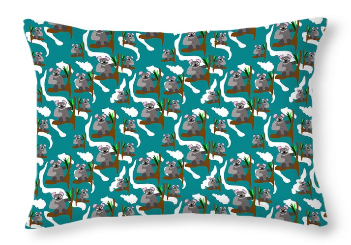 Koala Bears and Clouds - Throw Pillow