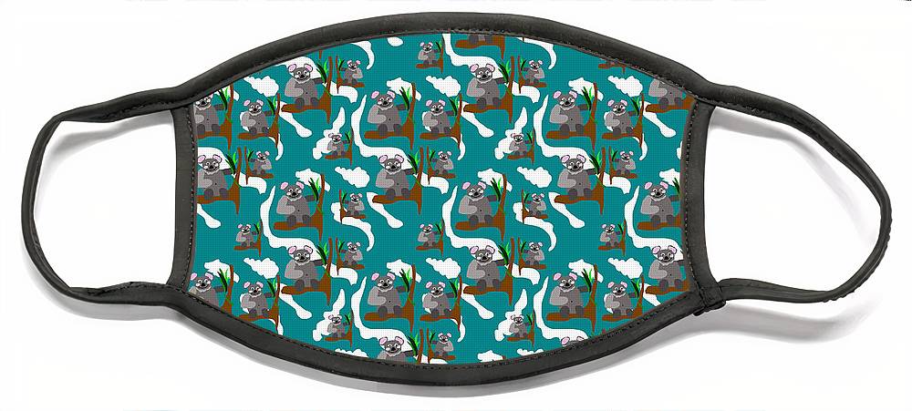 Koala Bears and Clouds - Face Mask