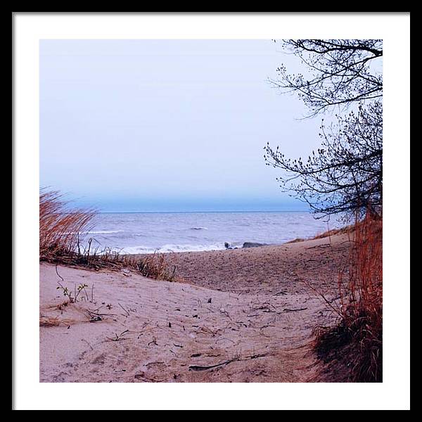 Lake Michigan Beach Dunes - Framed Print